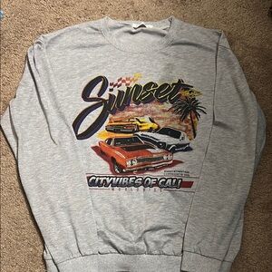 Gray Graphic Women's Sweater